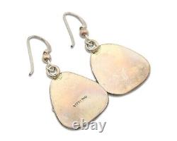 Navajo Earrings 925 Silver Natural Turquoise Native American Artist C. 80's