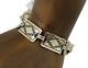 Navajo Hamdmade Link Bracelet 925 Silver Native American Artist C. 80's