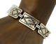 Navajo Hamdmade Link Bracelet 925 Silver Native American Artist C. 80's