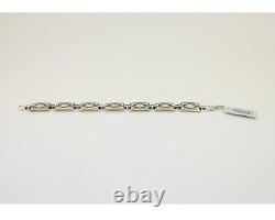 Navajo Hamdmade Link Bracelet 925 Silver Native American Artist C. 80's