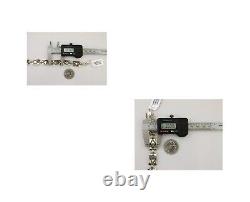 Navajo Hamdmade Link Bracelet 925 Silver Native American Artist C. 80's