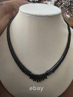 Navajo Handcrafted Jet Necklace