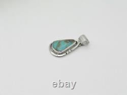 Navajo Handmade Pendant Native American Sterling Silver & Turquoise