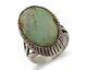 Navajo Handmade Ring 925 Silver Turquoise Signed Native American C. 80's