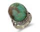 Navajo Handmade Ring 925 Silver Turquoise Signed Native American C. 80's