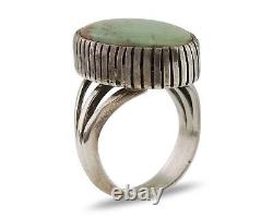 Navajo Handmade Ring 925 Silver Turquoise Signed Native American C. 80's