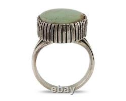 Navajo Handmade Ring 925 Silver Turquoise Signed Native American C. 80's