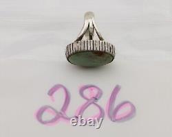 Navajo Handmade Ring 925 Silver Turquoise Signed Native American C. 80's