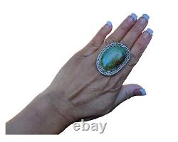 Navajo Jewelry Ring Kingman Turquoise sz 9 US Native American Southwest