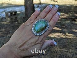 Navajo Jewelry Ring Kingman Turquoise sz 9 US Native American Southwest