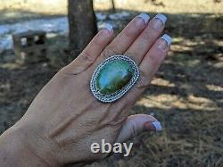Navajo Jewelry Ring Kingman Turquoise sz 9 US Native American Southwest