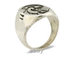 Navajo Kokopelli Ring. 925 Silver Handmade Native American Artist C. 1980's
