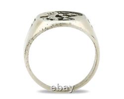 Navajo Kokopelli Ring. 925 Silver Handmade Native American Artist C. 1980's