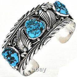 Navajo Made BIG BOY BRACELET Mens Cuff TURQUOISE SILVER Colin Farrell's Style