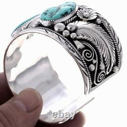 Navajo Made BIG BOY BRACELET Mens Cuff TURQUOISE SILVER Colin Farrell's Style