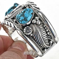 Navajo Made BIG BOY BRACELET Mens Cuff TURQUOISE SILVER Colin Farrell's Style