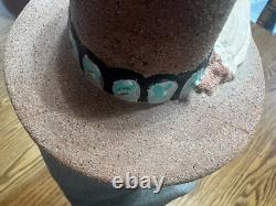 Navajo Man Woman Native American Southwest Statues Figures Hand Painted READ