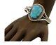 Navajo Morenci Turquoise Bracelet 925 Silver Artist Native American C. 80's