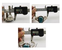 Navajo Morenci Turquoise Bracelet 925 Silver Artist Native American C. 80's