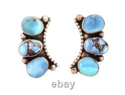 Navajo Native American Golden Hills Turquoise Earrings by Garcia SKU233184