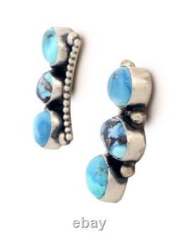 Navajo Native American Golden Hills Turquoise Earrings by Garcia SKU233184