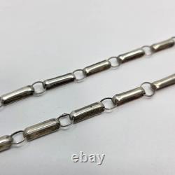 Navajo Native American Handmade Paperclip Style Necklace 25 4.3mm