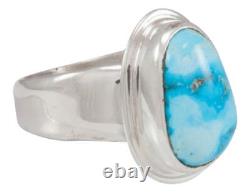 Navajo Native American Kingman Turquoise Ring Size 8 1/2 by Piaso SKU230591