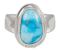Navajo Native American Kingman Turquoise Ring Size 8 1/2 by Piaso SKU230591
