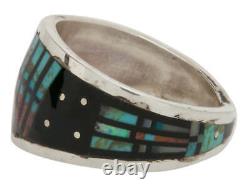 Navajo Native American Peyote Style Turquoise Ring Size 11 1/2 SKU228130