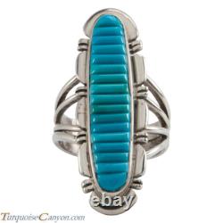 Navajo Native American Sleeping Beauty Turquoise Ring Size 6 3/4 SKU226666