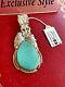 Navajo Native American Southwest Sterling Silver Pendant With Kingmanturquoise