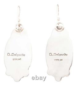 Navajo Native American Spiny Oyster Shell Earrings by Delbert Delgarito SKU23234