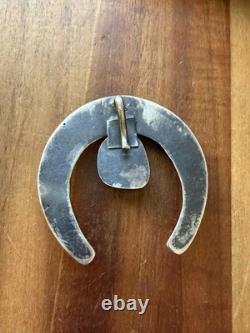 Navajo Native American Sterling Silver Blue Turquoise Handmade Pendant Gift P