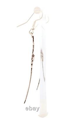 Navajo Native American Sterling Silver Cross Earrings by Micah Nelson SKU233165