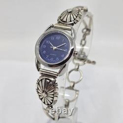 Navajo Native American Sterling Silver Ladies Womens Watch Signed
