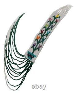 Navajo Native American Tree of Life Seed Bead Necklace SKU228228