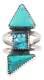 Navajo Native American Turquoise Ring Size 8 By Gilbert Tom Sku231386