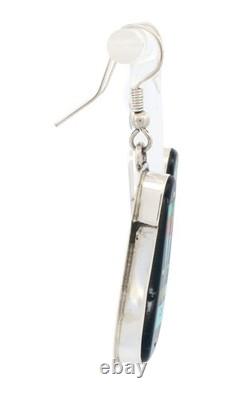 Navajo Native American Yei Inlay Earrings by Gilbert Smith SKU233189