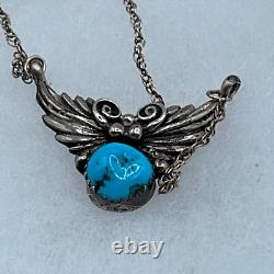 Navajo Native American artist Richard and Rita Begay sterling silver turquoise n