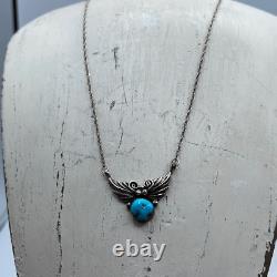Navajo Native American artist Richard and Rita Begay sterling silver turquoise n