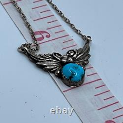 Navajo Native American artist Richard and Rita Begay sterling silver turquoise n
