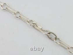 Navajo Necklace 925 Silver Green Turquoise Artist Signed C Montoya C. 80's