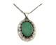 Navajo Necklace 925 Silver Natural Turquoise Artist Signed M Montoya C. 80's