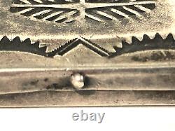 Navajo Pill Box Vintage Stamped 925 Sterling Silver Native American Handmade