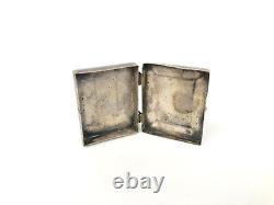Navajo Pill Box Vintage Stamped 925 Sterling Silver Native American Handmade