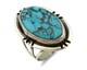 Navajo Ring. 925 Silver Blue Turquoise Native American Artist C. 80's