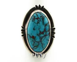 Navajo Ring. 925 Silver Blue Turquoise Native American Artist C. 80's