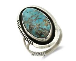 Navajo Ring. 925 Silver Blue Turquoise Native American Artist Handmade C. 80's