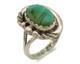 Navajo Ring. 925 Silver Kingman Turquoise Native American Artist C. 1980's