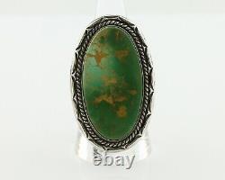 Navajo Ring 925 Silver Manassas Turquoise Tobe Turpen Native Artist C. 80's
